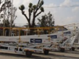  Transporte da esteira rebocável