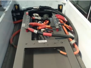  A bateria de lítio de fosfato de ferro é colocada atrás