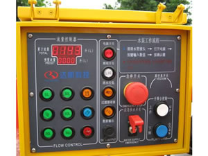 Display de fluxo e sistema de controle