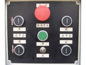  Painel de controle elétrico da cabine