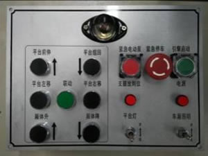  Painel de controle elétrico dentro da carruagem